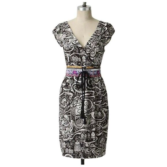 Anthro Moulinette Soeurs Swirling Villages dress - Picture 2 of 8